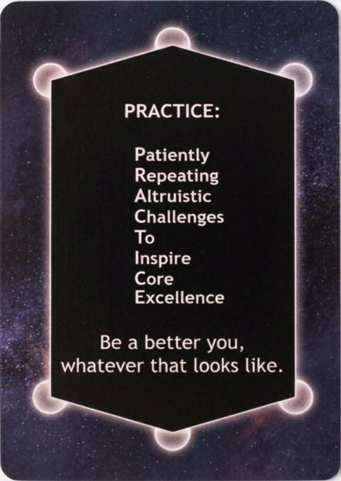 PRACTICE card sample